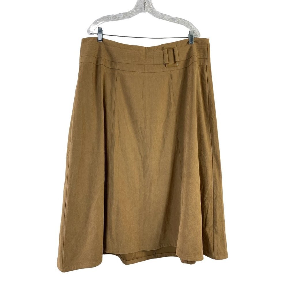 CJ Banks Women's Bare Tan Mid Long Skirt
